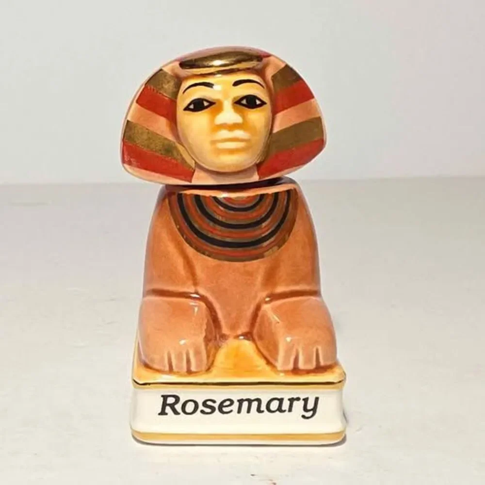 Danbury Mint Spices of the World Spice Jar Rosemary Egyptian Sphinx
